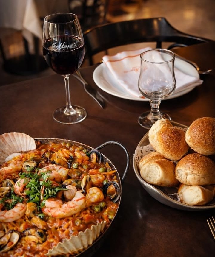 Paella con mariscos